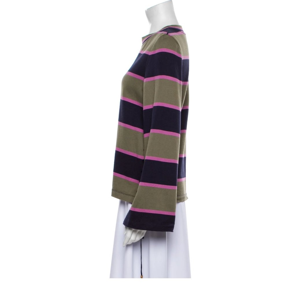 Tory Burch Striped Crew Neck Sweater - Picture 3 of 3